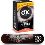 Resim Okey Ultra Hisset 20 Li Ekonomik Prezervatif 
