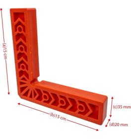 Resim Titi 6282 Abs Plastik Gönye 15X15 cm 