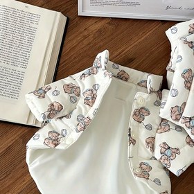 Resim Küçük/Orta Boy Köpekler & Kediler İçin Sıcak ve Kalınlaştırılmış Evcil Hayvan Battaniyesi - Sevimli Balon Ayı Baskılı Kışlık Sıcaklık, Ayarlanabilir Çıtçıtlı Kapama, Sadece Elde Yıkanır, Sonbahar & İlkbahar İçin Tüm Sezon Konforu, Köpek Kışlık Battaniyesi, Eğlenceli Tasarım, Dayanıklı Evcil Hayvan Giyim 