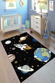 Resim Westa Kaymaz Tabanlı Yıkanabilir Antibakteriyel Dijital Baskı Çocuk Halısı, 80 x 400 CK-10055-WST 