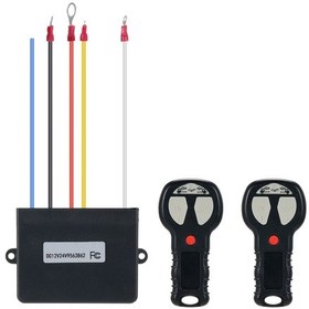 Resim Yaozixa 12v Jenerik Kablosuz Vinç Kumanda Seti - 50m+ Uzaklıkta In/out Kontrolü, Kolay Kurulum, 3000-20000000lb Yük Kapasitesi 
