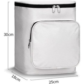 Resim Sones Elektrikli Araç Ön Kask Yağmurluk Saklama Çantası, Renk: Beyaz 