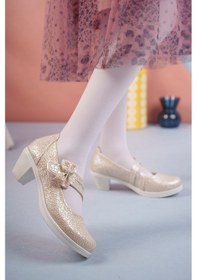 Resim EPAAVM - Topuklu Altın Çatlak Kız Çocuk Ayakkabı - VRKN011018FP Altın 