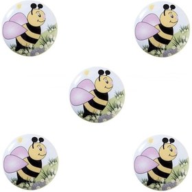 Resim 5 Adet Porselen Düğme Arı Çocuk Odası Mobilya Kulp 