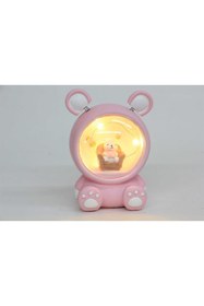 Resim Genel Markalar Dekoratif Işıklı Fanus Kedi Pembe 