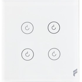 Resim Fonri Akıllı Dokunmatik Dörtlü Duvar Anahtarı 