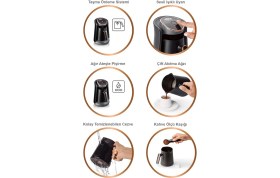 Resim Krom Kapasiteli Türk Kahvesi Makinesi, 4 Fincan, Şık ve Kullanışlı Tasarım 