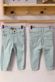 Resim Mojo Bebek Mojo Erkek Bebek 1-5 Yaş Dar Paça Kot Pantolon 15052 Mint 