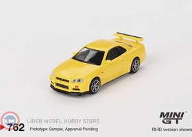 Resim 1:64 1999 Nissan SKYLINE GT-R (R34) VSPEC LIGHTNING YELLOW 