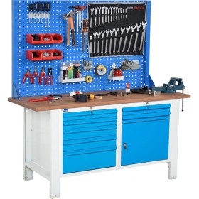 Resim Star Çelik Atölye Çalışma Tezgahı (1600 x 720 x 830-930 mm) 