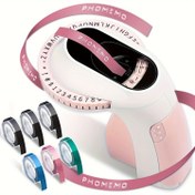 Resim 6 Bantlı Kabartma Etiketleme Makinesi Makinesi, 3D Taşınabilir Kabartmalı Etiket Yazıcı Yazıcısı, Ofis Ev Organizasyonu ve DIY için 6 Rulo Kabartma Bantlı El Kabartma Etiket Yazıcısı 