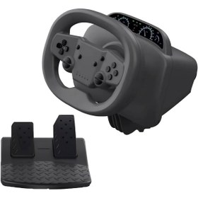 Resim CRK TECH Telefon Uyumlu Oyuncu Direksiyon Seti Titreşimli Wireless Android/İOS/Ps4/Ps3/Pc/Ns 270• Pedallı 