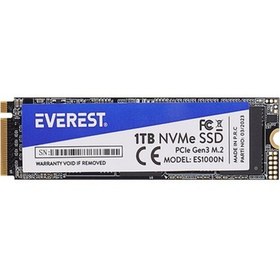 Resim Everest ES1000N 1tb 3D Nand Flash 2500MB/1800MB Pcıe Gen3 Nvme M.2 SSD (Solid State Drive) 