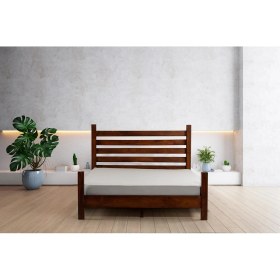 Resim Zerka Concept Elegans Ithal Çam Masif Ahşap Başlıklı Karyola Ceviz 90 x 190 cm 