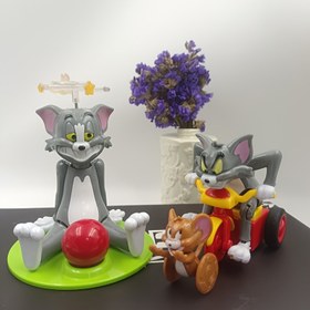 Resim Resmi Tom ve Jerry Kurmalı Mekanik Oyuncak - Vintage Animasyon Yaylı Hareket - Doğum Günü Partisi Dekorasyonu - Klasik Çizgi Film Koleksiyonluk Hediye - Dinamik Poz - Pilsiz (Tom & Jerry), Eğlenceli Süsleme 