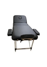 Resim Medikaltec Siyah Alüminyum Masaj Masası İthal 