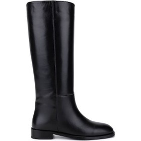 Resim Tamer Tanca Kadın Hakiki Deri Siyah Klasik Çizme 33 12005 Bn Czm Sk25-26 Sıyah Derı Siyah 