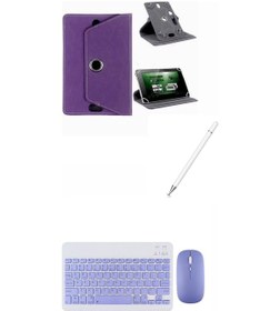 Resim Doogee T40 Pro 12'' Uyumlu Kılıf Bluetooth Klavye Dokunmatik Kalem 