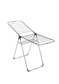 Resim Le Modüler 2 Kanatlı Yer Tasarruflu Ve Pratik Dayanıklı Metal Malzemeli Çamaşır Kurutmalık Antrasit 