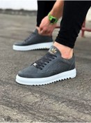 Resim WG Fashion Mp505 Bt Bağcıklı Ortopedik Yüksek/kalın Taban Erkek Sneaker Gri 