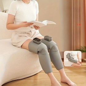 Resim 1 adet, kablosuz USB şarjlı bacak masajı, kol masajı, 3 modlu ısıtmalı hava kompresörü, taşınabilir hava kompresörü çanta masajı, aile ve arkadaşlar için ideal hediye 
