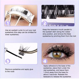 Resim Leezsing Z'lraqı Beauty Kişisel Takma Kirpik Seti Kirpik Uzatma Kiti, Kirpik Yapıştırıcı Ve Kapatıcı Ve Kirpik Cımbızı İle 