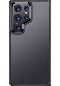 Resim Galaxy Uyumlu S24 Ultra Kılıf Hptk Volks Kapak - Siyah Siyah 