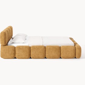Resim Bom Çift Kişilik Karyola Hardal Teddy - 160x200 cm 