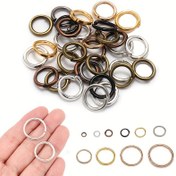 Resim 50/100/200 adet 3-20mm Çok Renkli Demir Açık Atlama Halkası Diy Takı Aksesuarları 