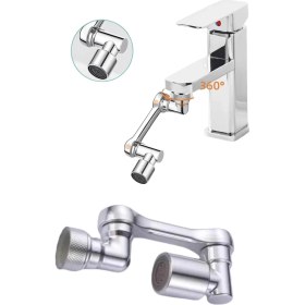Resim Twin Store Dönebilen Musluk Başlığı Akrobat Mutfak Banyo Musluk Ucu Başlığı Oynar Başlıklı 