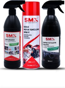 Resim SMX Susuz Motor Temizleme Spreyi / Nano Genel Amaçlı Temizleyici / Torpido Parlatıcı / Plastik Aksam 