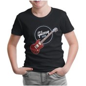 Resim Gitar - Gibson - Usa Siyah Çocuk Tshirt 