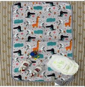 Resim meditroia Bebek Alt Açma Minderi Bakım Pedi Örtüsü Sıvı Geçmez Açık Gri 