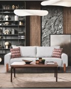 Resim Velura Home & Living Astana Bohem Koltuk Takımı & Mekanizmalı Genişleyebilir Yataklı Koltuk - Gri Bukle Kumaş 