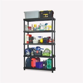 Resim Regalux Titano 5 Raflı Plastik Raf Seti 