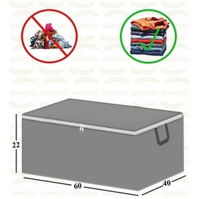 Resim Adarya Home Baza Altı Çekyat Tipi Hurç 8 Adet 60 x 40 x 22 Antrasit 