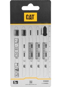 Resim Cat Da06004 5 Parça Profesyonel Ahşap Ters Çapaksız Temiz Kesim Dekupaj Testere Bıçağı, Ucu 