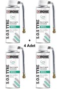 Resim Ipone SOS Tyre Lastik Tamir Köpük Spreyi 200 ml S.O.S. -(4 Adet) 