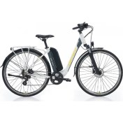 Resim Carraro Ecomfort 2.1 Mat Storm Gri-Antrasit-Sarı 47CM Elektrikli Şehir Biskleti 