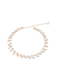 Resim Brezza Lusso Jewelry Sallantılı Classical Su Yolu Gümüş Kadın Ayak Halhal Rose 