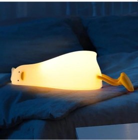 Resim Uslucan Alışveriş Yatan Ördek Tasarımlı Gece Lambası Renk 