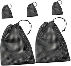 Resim VANZACK 10adet Pratik Ağızlı File Çanta Golf Topu Taşıma Çantası Dayanıklı Polyester Mesh Top Çantası Yüksek Kapasiteli Taşınabilir Spor Malzemeleri Için Uygun 