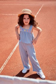 Resim Flouncy Müslin Crop Set - Sky Blue - Sky Blue / 2-3 Y 