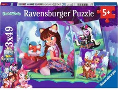 Resim Ravensburger 3x49 Parça Puzzle Enchantimals 080618 