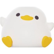 Resim Xurunkeji Led Gece Lambası Sevimli Ördek Karikatür Hayvanlar Silikon Lamba Çocuklar İçin Çocuk Dokunmatik Sensör Zamanlama Usb Şarj Edilebilir Beyaz 