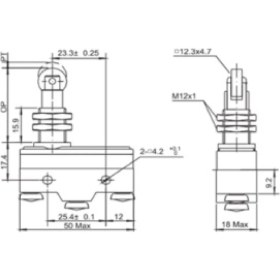 Resim Gwest AZ-15GQ22-B ,pim Makara-4cm KONTAK-1A1K Mini Sivic 