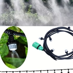 Resim 10 Metre Dayanıklı Plastik Bahçe Sulama Sistemi, 10 Ayarlanabilir Sulama Başlığı ile - Çim Bakımı & Tarımsal Sulama için Mükemmel, Kolay Kurulum, Pil Gerektirmez, Çim Sulama Başlıkları 
