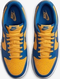 Resim Nike Dunk Low Ucla Erkek Spor Basketbol Ayakkabı Mavi - Sarı 