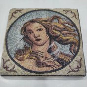 Resim Şeker Portakalım Dekoratif Figürlü Doğal Taş Banyo Gider Kapağı Süsü Tekli 10X10 cm 