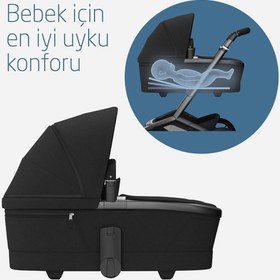 Resim Maxi-Cosi Fame Yatış Pozisyonu Ayarlanabilir Ekstra Geniş 0-9 kg Portbebe Twillic Black 